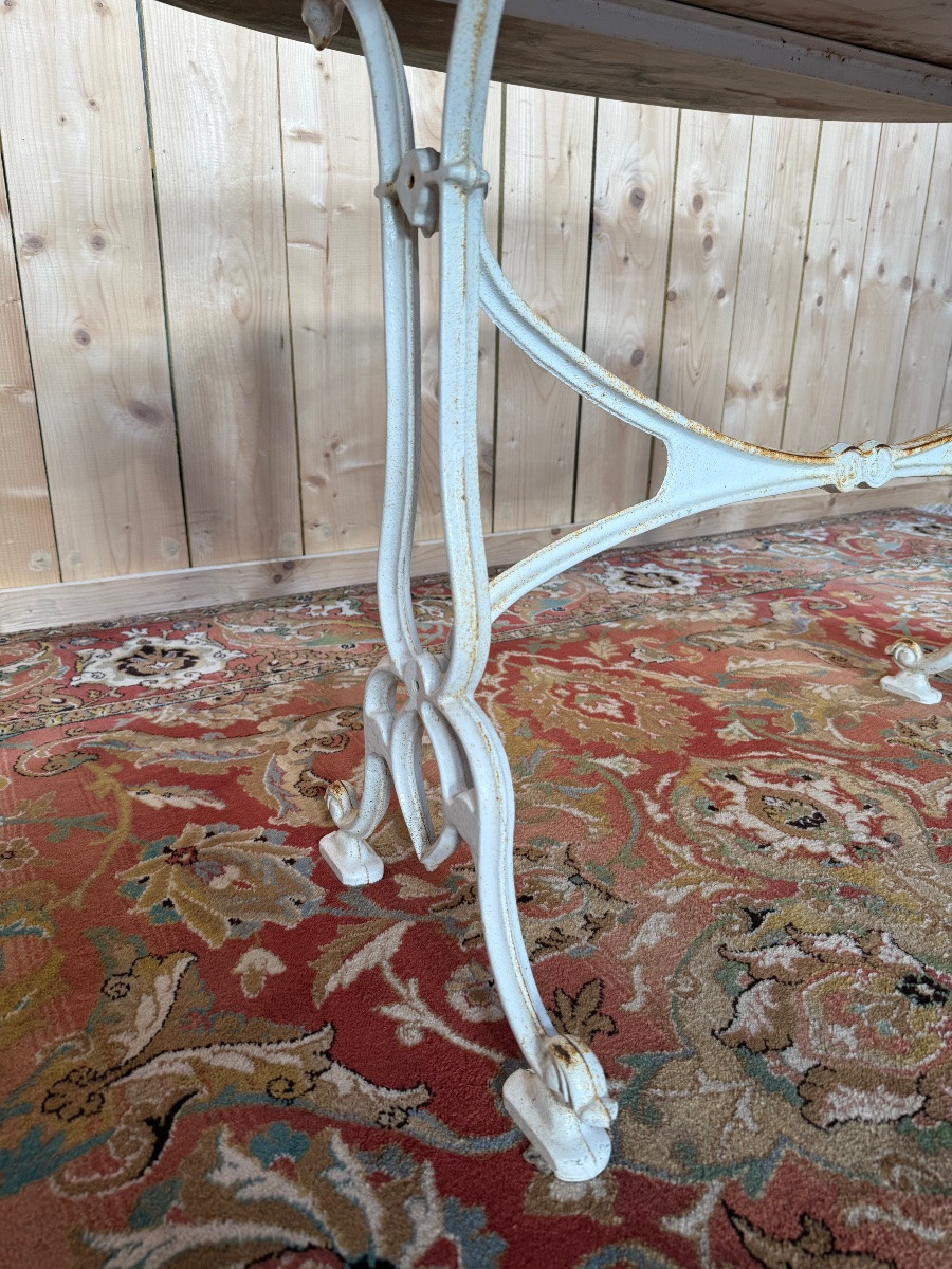 Art Nouveau Marble Bistro Table-photo-3