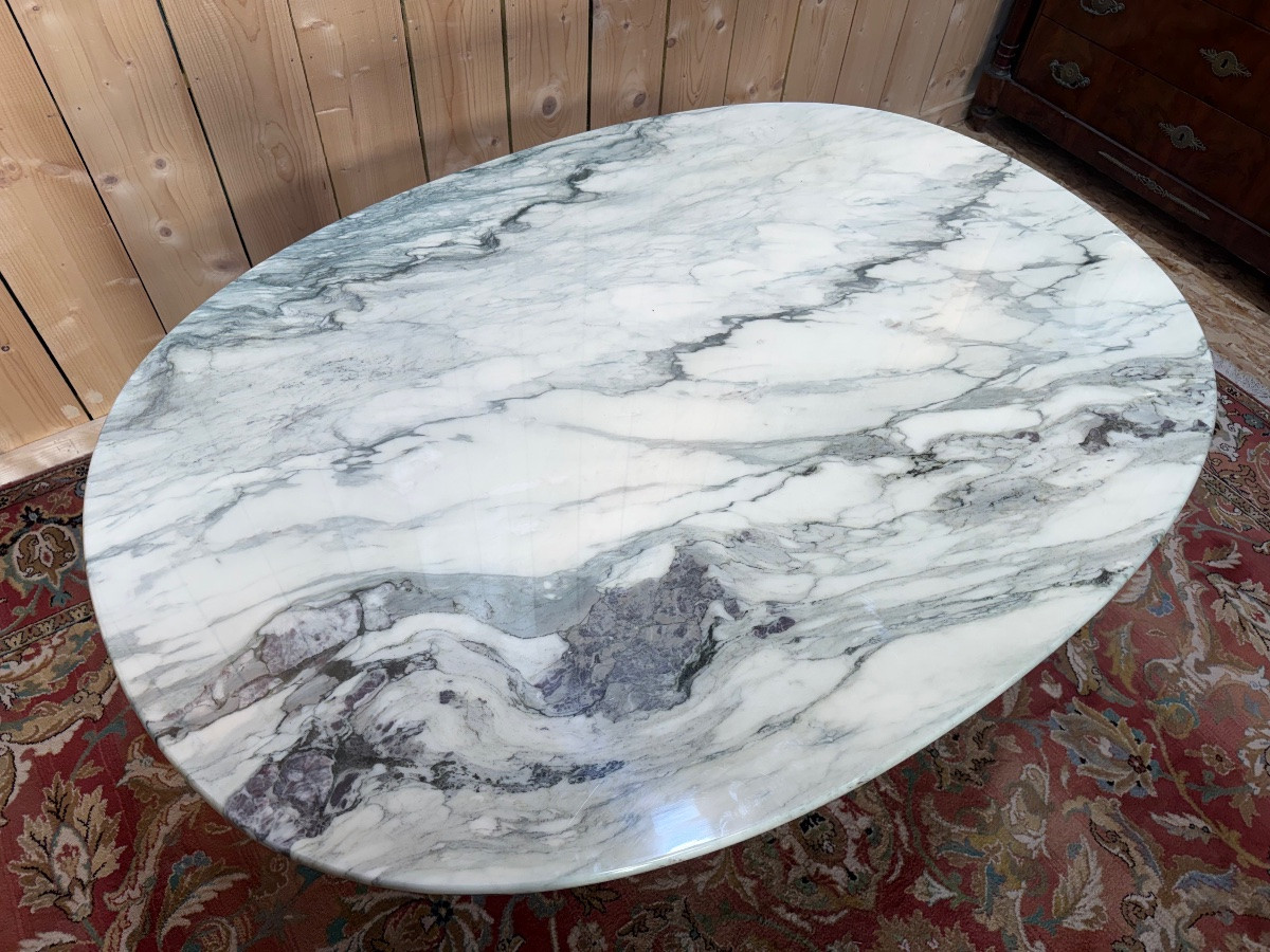 Art Nouveau Marble Bistro Table-photo-1