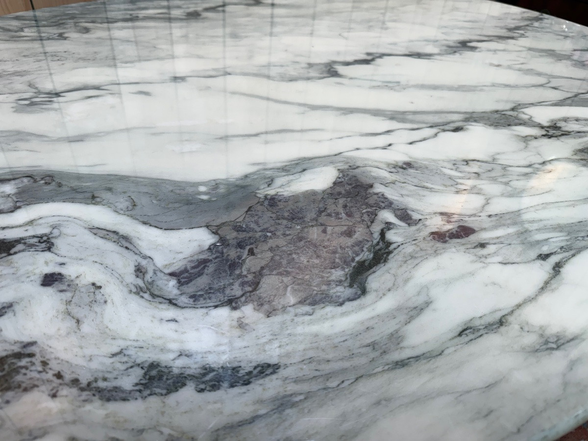 Art Nouveau Marble Bistro Table-photo-2
