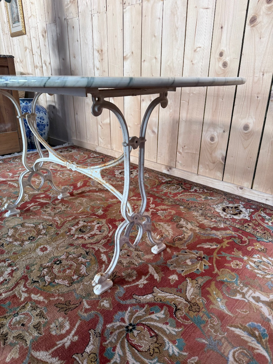 Art Nouveau Marble Bistro Table-photo-3
