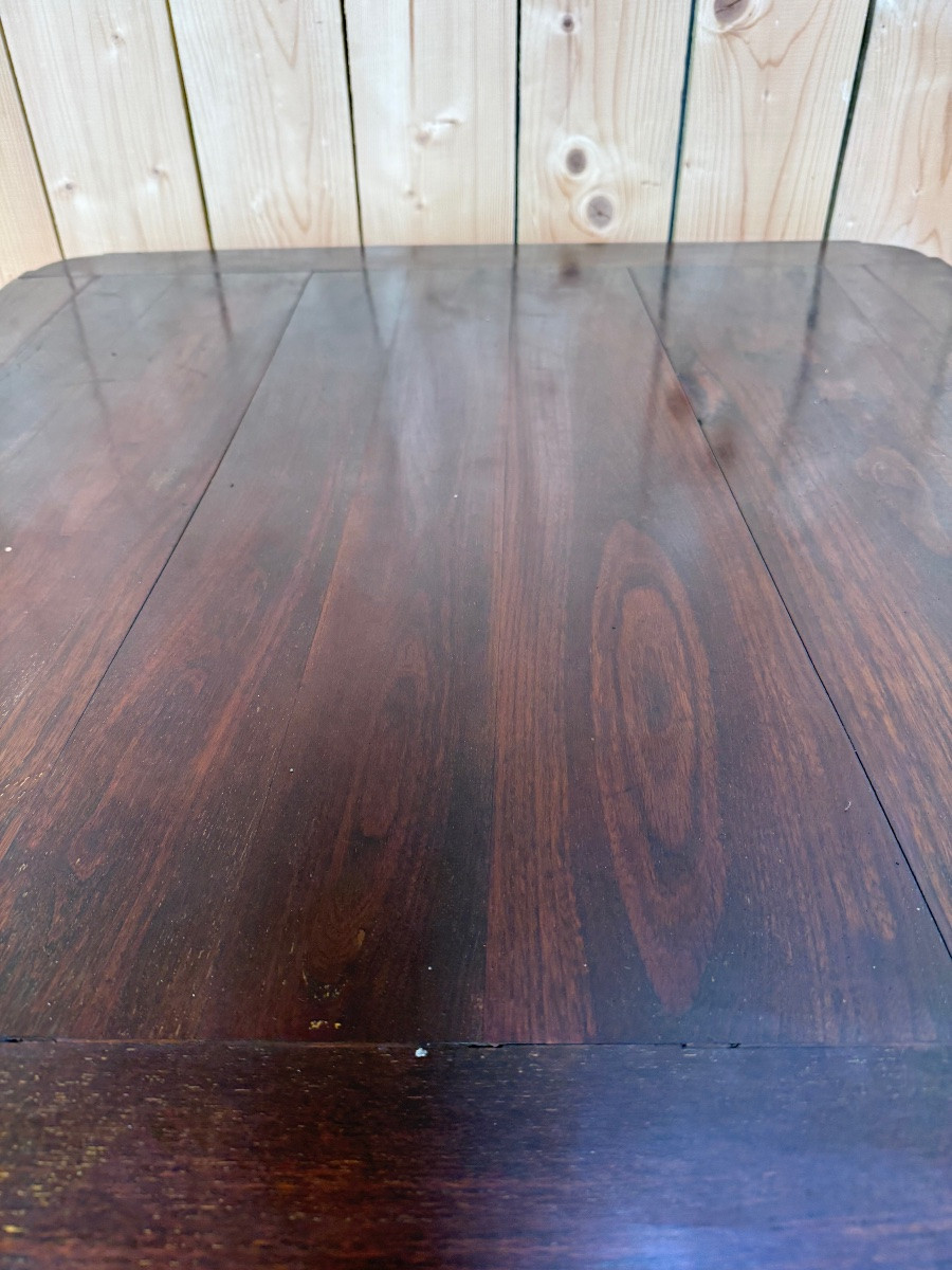 Mahogany Dining Table With Integrated Extensions-photo-3