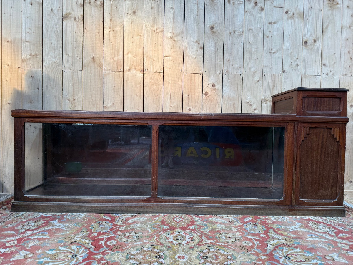 Meuble de métier de chapelier en acajou -photo-5
