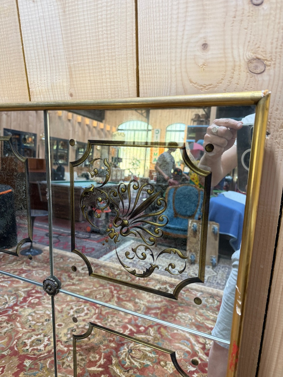 Large Art Nouveau Bistro - Brasserie Mirror-photo-4