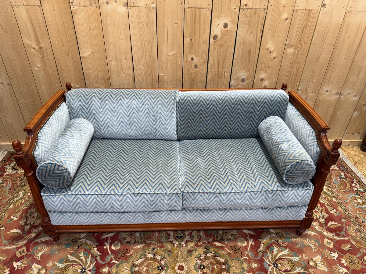 Sofa - Louis XVI Style Velvet Bed-photo-2