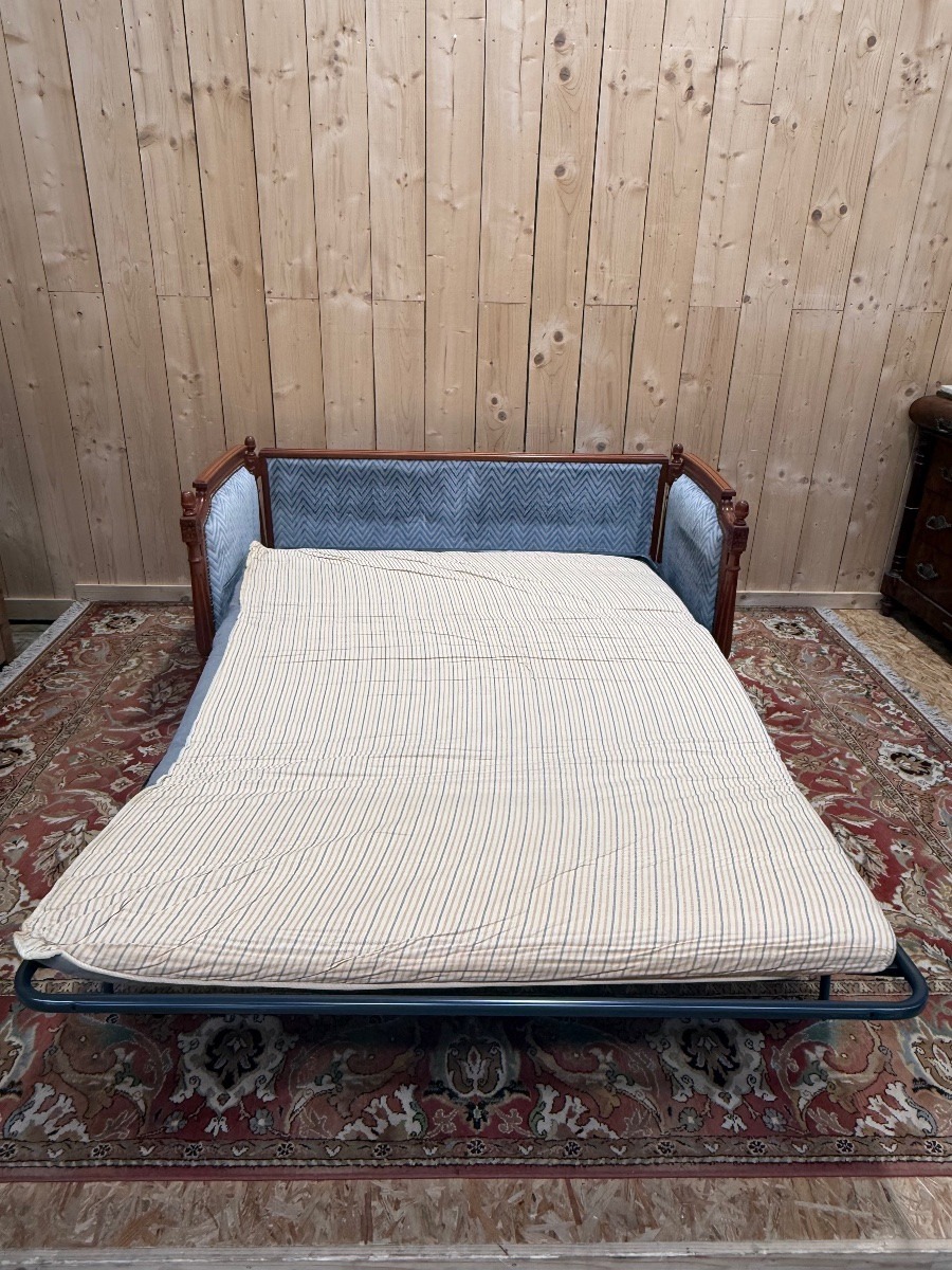 Sofa - Louis XVI Style Velvet Bed-photo-1