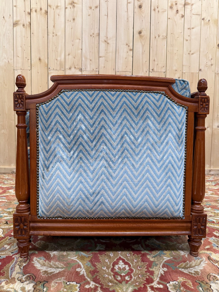 Sofa - Louis XVI Style Velvet Bed-photo-2