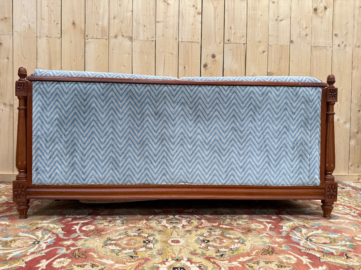 Sofa - Louis XVI Style Velvet Bed-photo-3