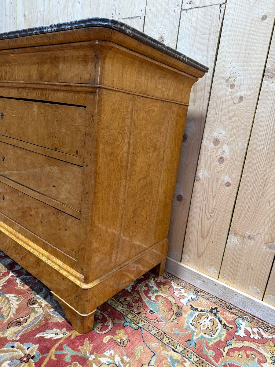 Charles X Chest Of Drawers In Burr Amboyna-photo-3