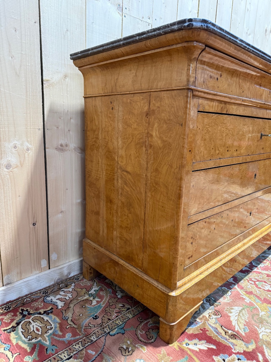 Charles X Chest Of Drawers In Burr Amboyna-photo-4