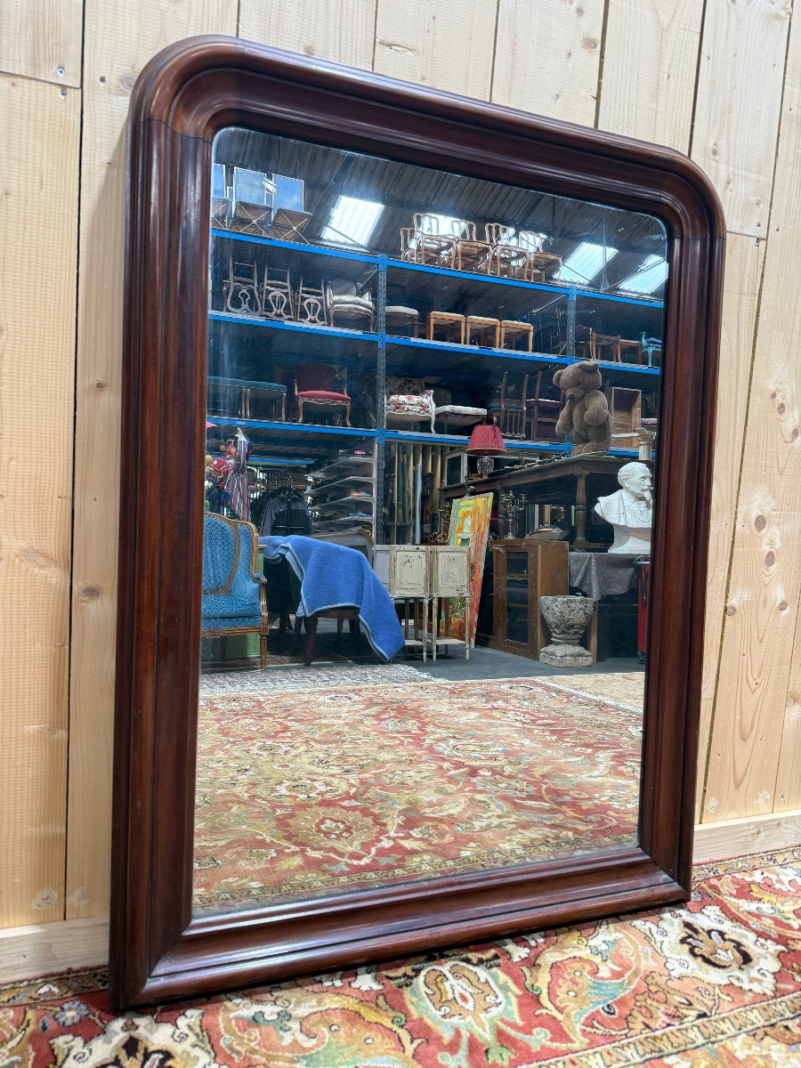 Louis Philippe Period Mirror In Mercury Mahogany