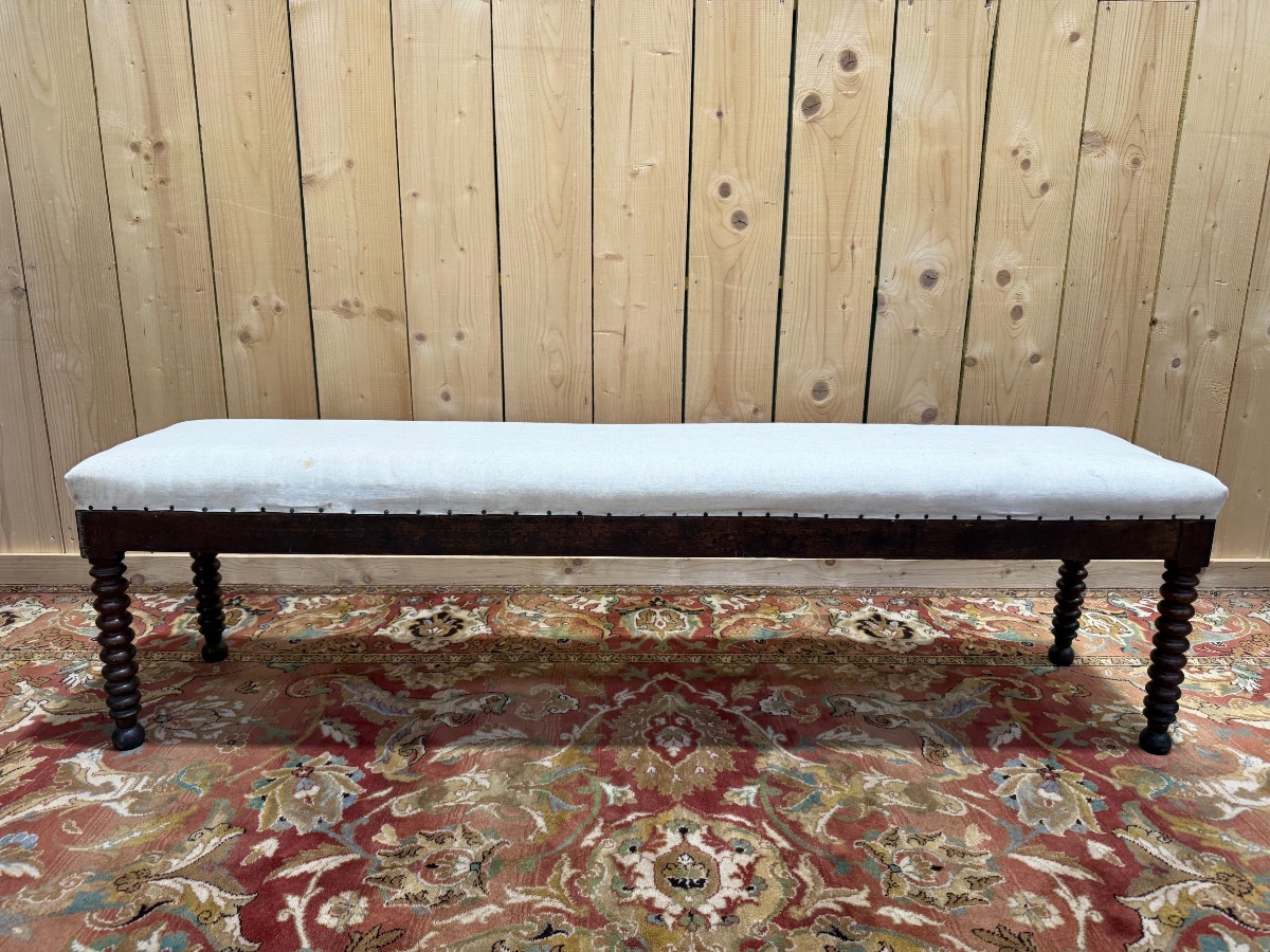 Bench Seat - Banc d'Office Style Louis XIII-photo-3