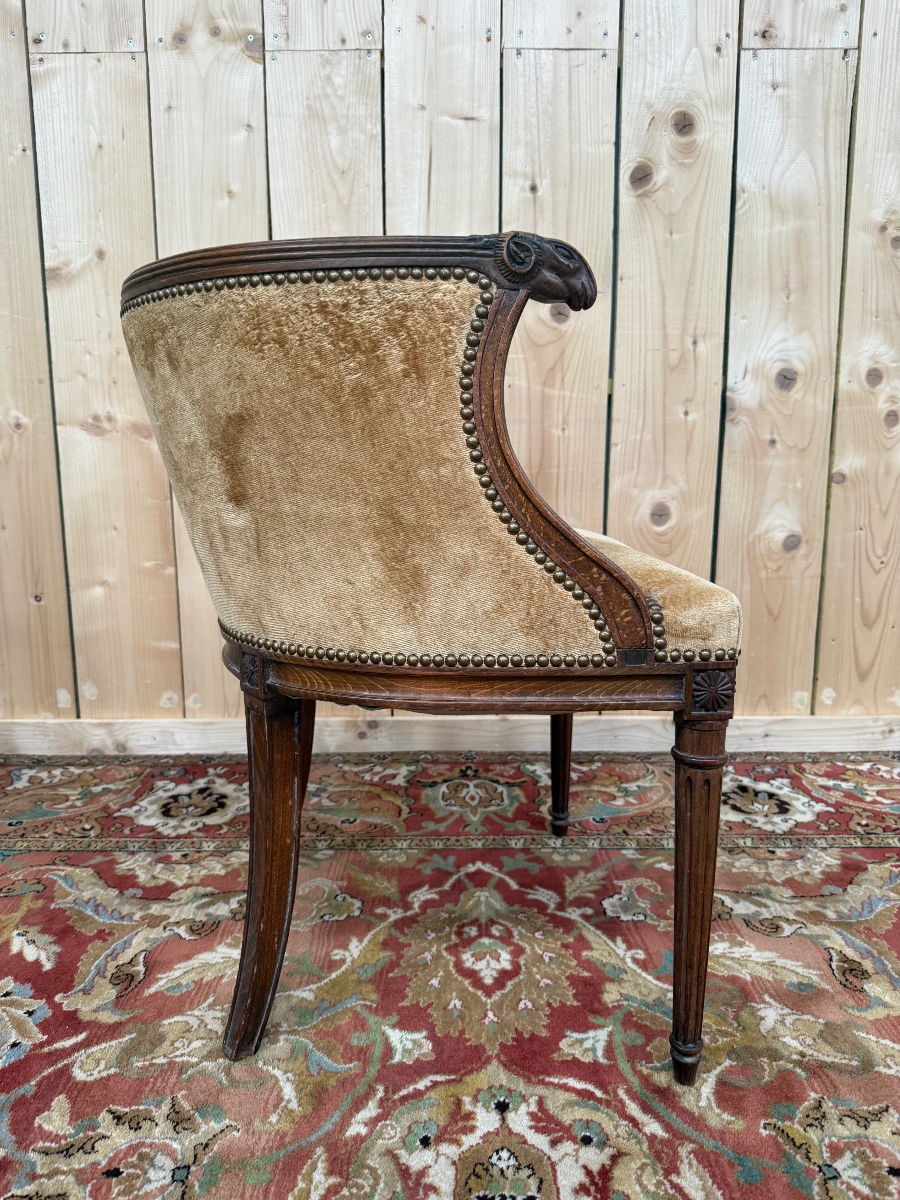 Louis XVI Style Office Armchair-photo-4