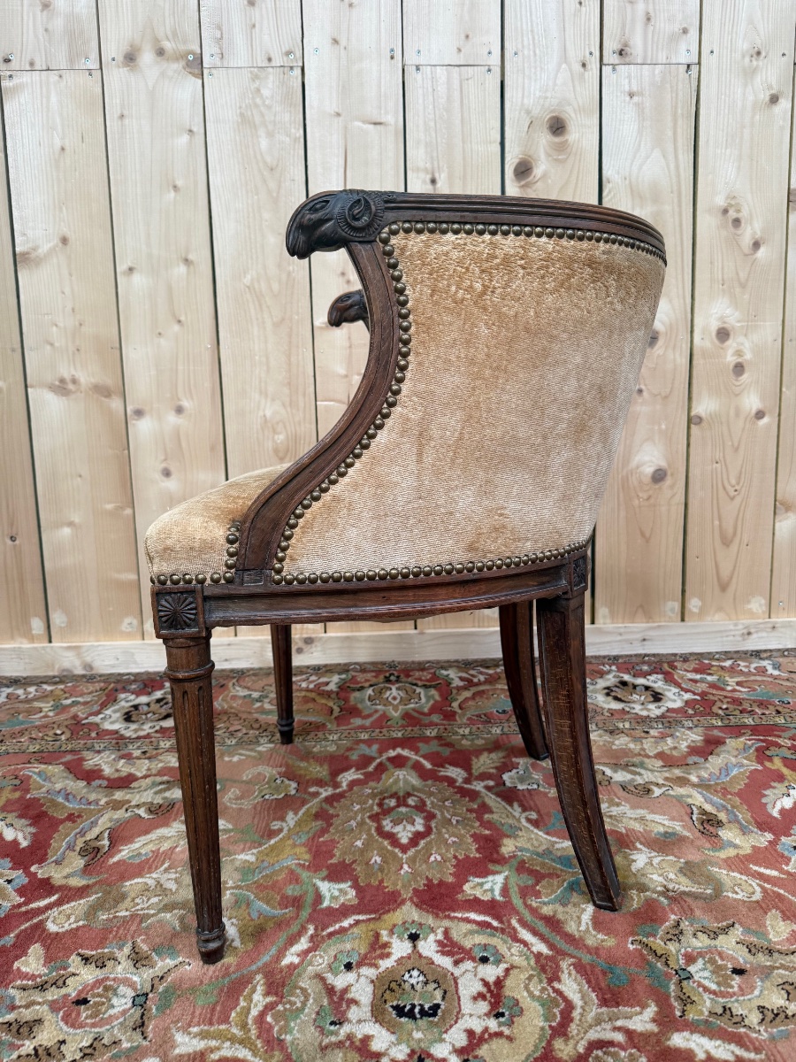 Louis XVI Style Office Armchair-photo-1