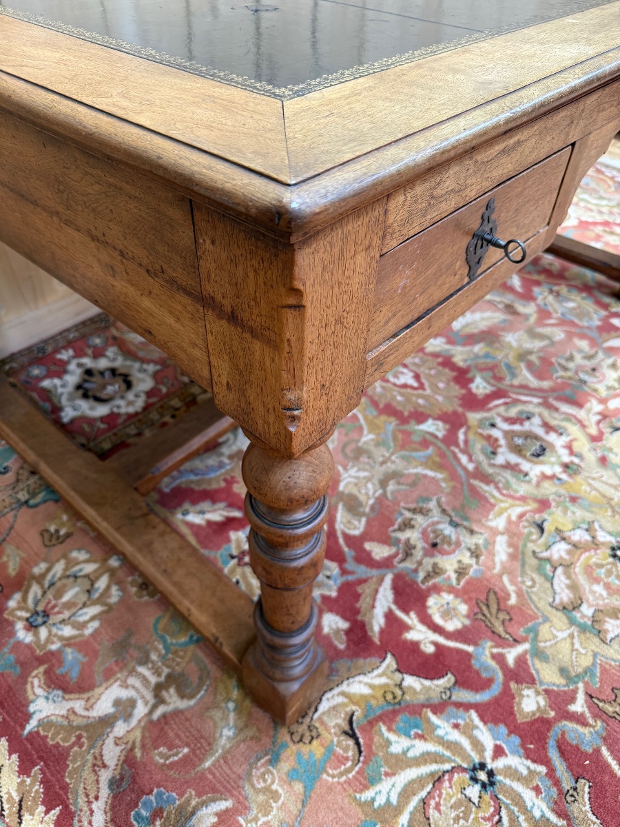Louis XIII Style Walnut Desk-photo-2