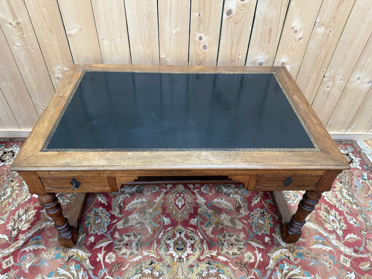 Louis XIII Style Walnut Desk-photo-1