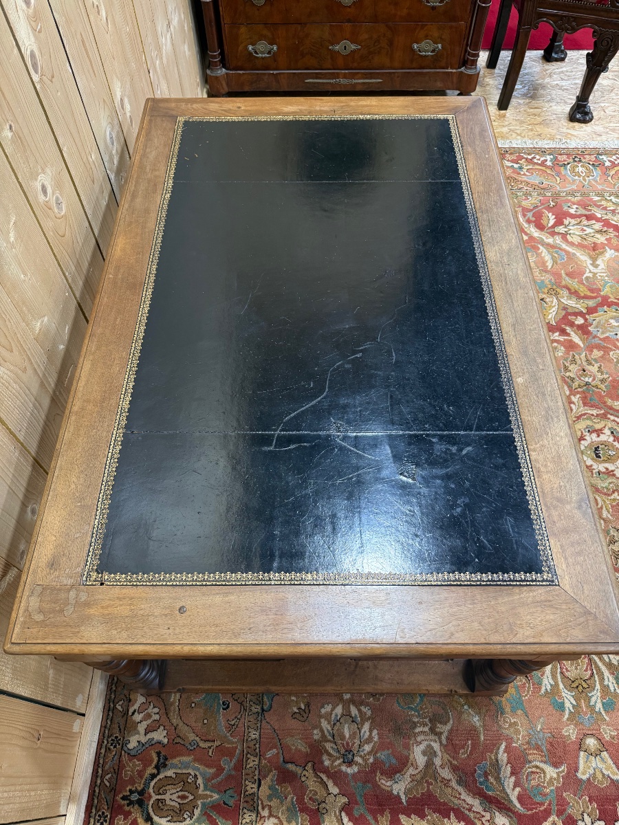 Louis XIII Style Walnut Desk-photo-2