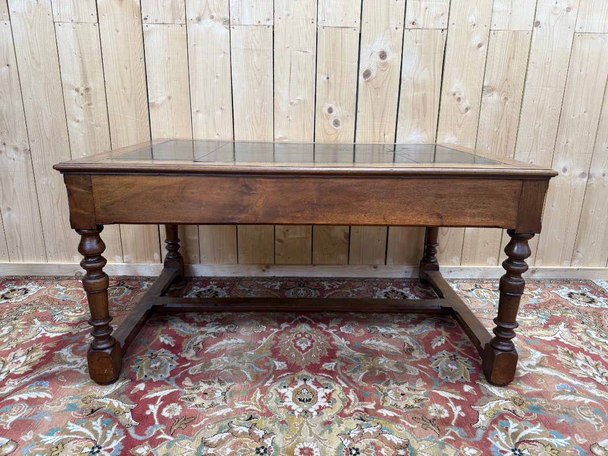 Louis XIII Style Walnut Desk-photo-4