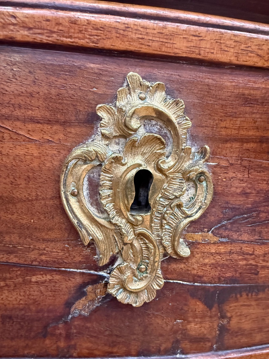 Commode d'époque Régence en noyer -photo-2