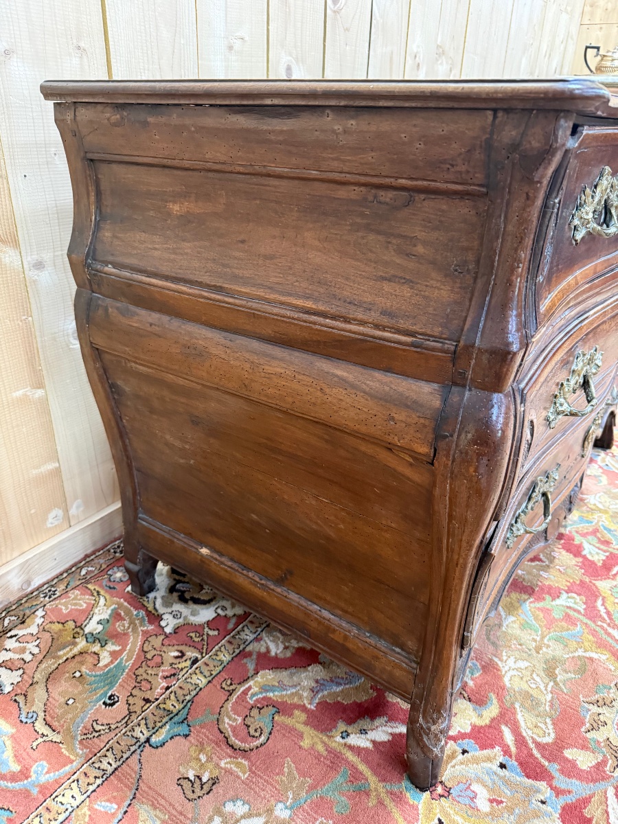 Commode d'époque Régence en noyer -photo-2