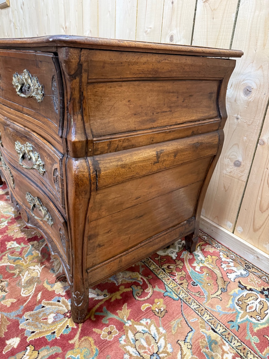 Commode d'époque Régence en noyer -photo-3