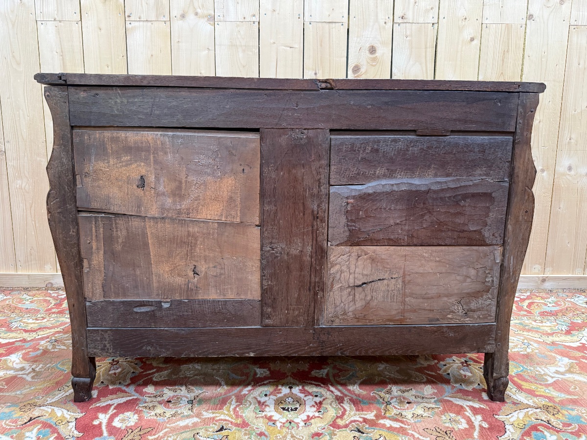 Commode d'époque Régence en noyer -photo-5