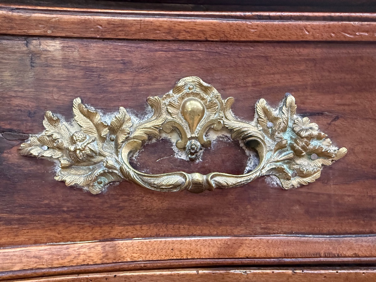 Commode d'époque Régence en noyer -photo-6
