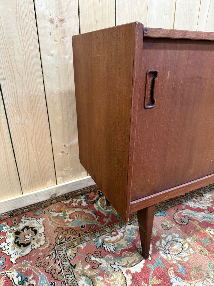 Scandinavian Sideboard In Solid Teak-photo-2