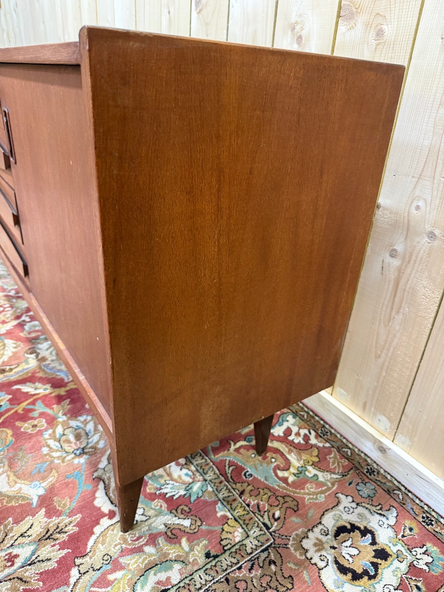 Scandinavian Sideboard In Solid Teak-photo-3