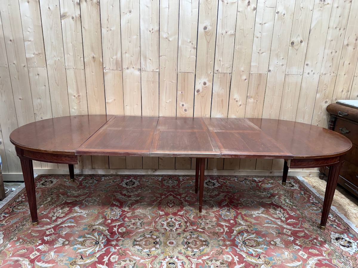 Louis XVI Style Oval Dining Table-photo-4