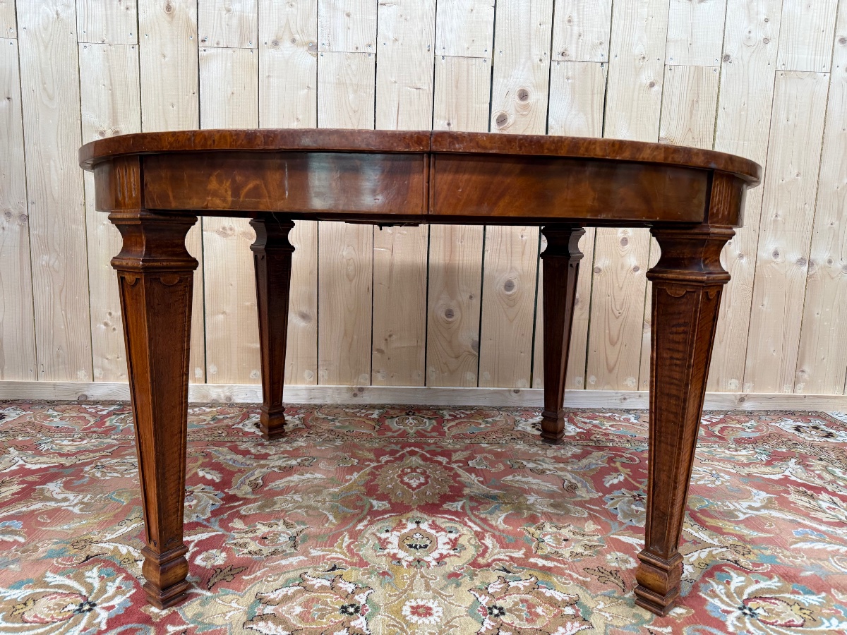 Table de salle à manger ovale de style Louis XVI-photo-4