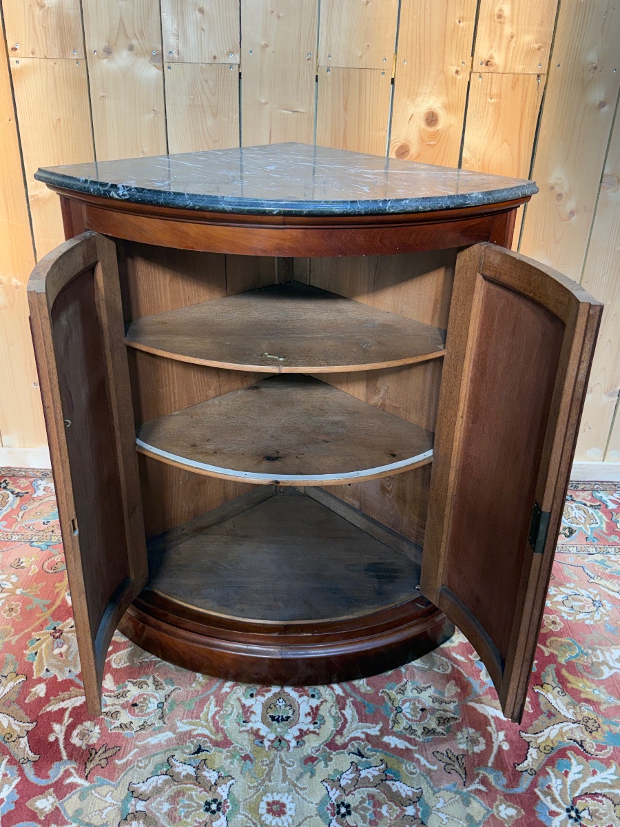 Louis Philippe-style Corner Cabinet Made Of Mahogany -photo-2
