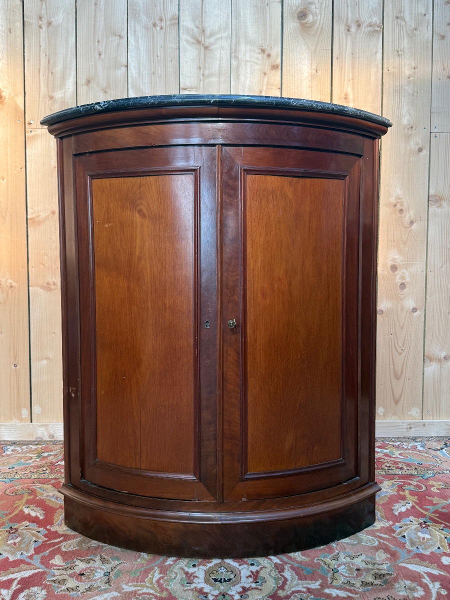 Louis Philippe-style Corner Cabinet Made Of Mahogany -photo-4