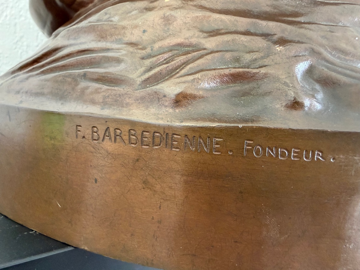 Bronze Jeanne d'Arc par Henri Chapu fonte Barbedienne-photo-3