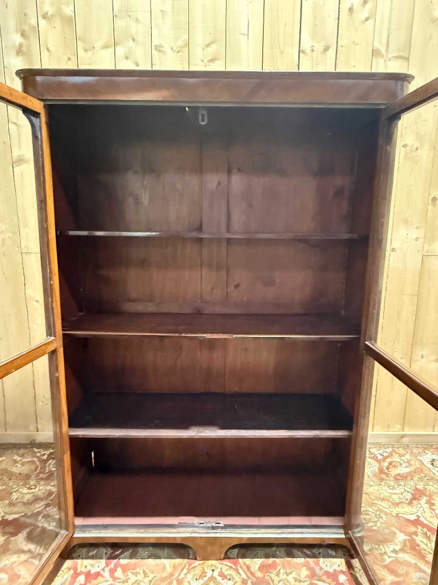 Library - Louis XIV-era Display Cabinet With Marquetry -photo-3