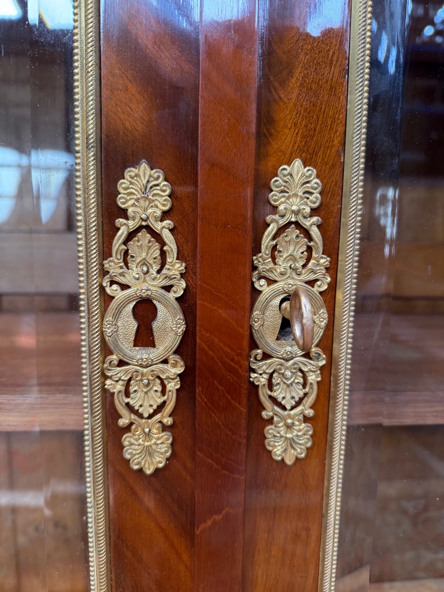 Bibliothèque - Vitrine d'époque Empire -photo-2