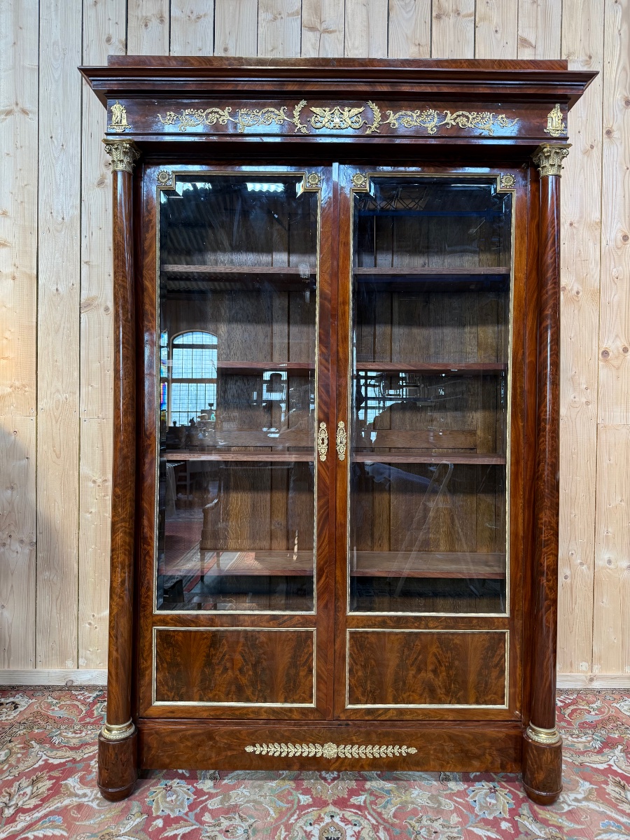 Bibliothèque - Vitrine d'époque Empire 