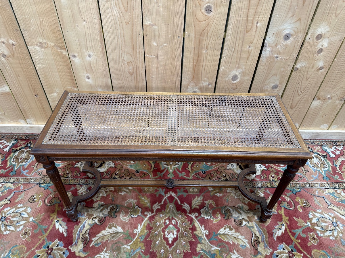 Banc - Banquette de piano de style Louis XVI -photo-3
