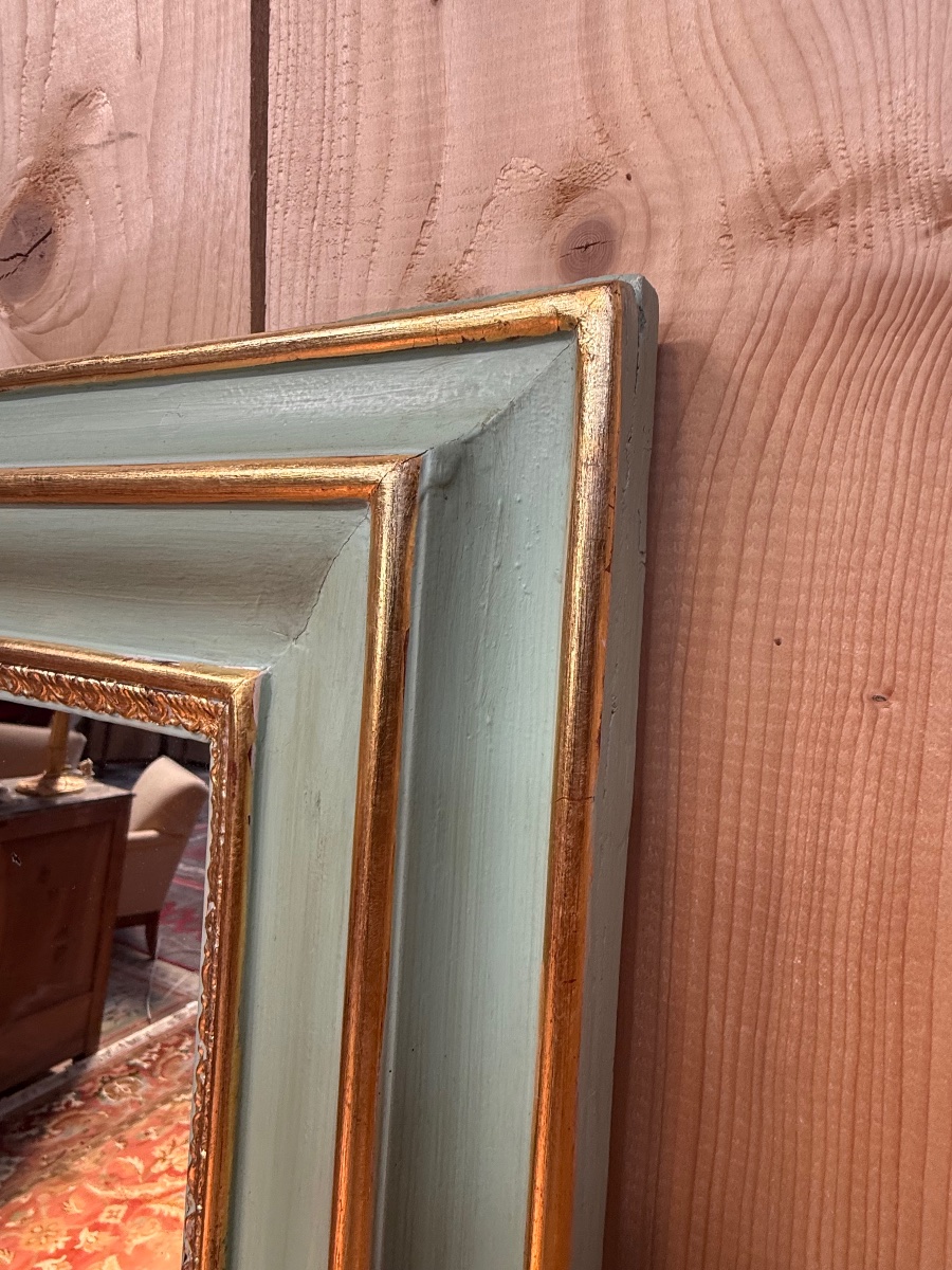 Antique Napoleon III-era Mirror, Gilded And Re-chamfered -photo-4