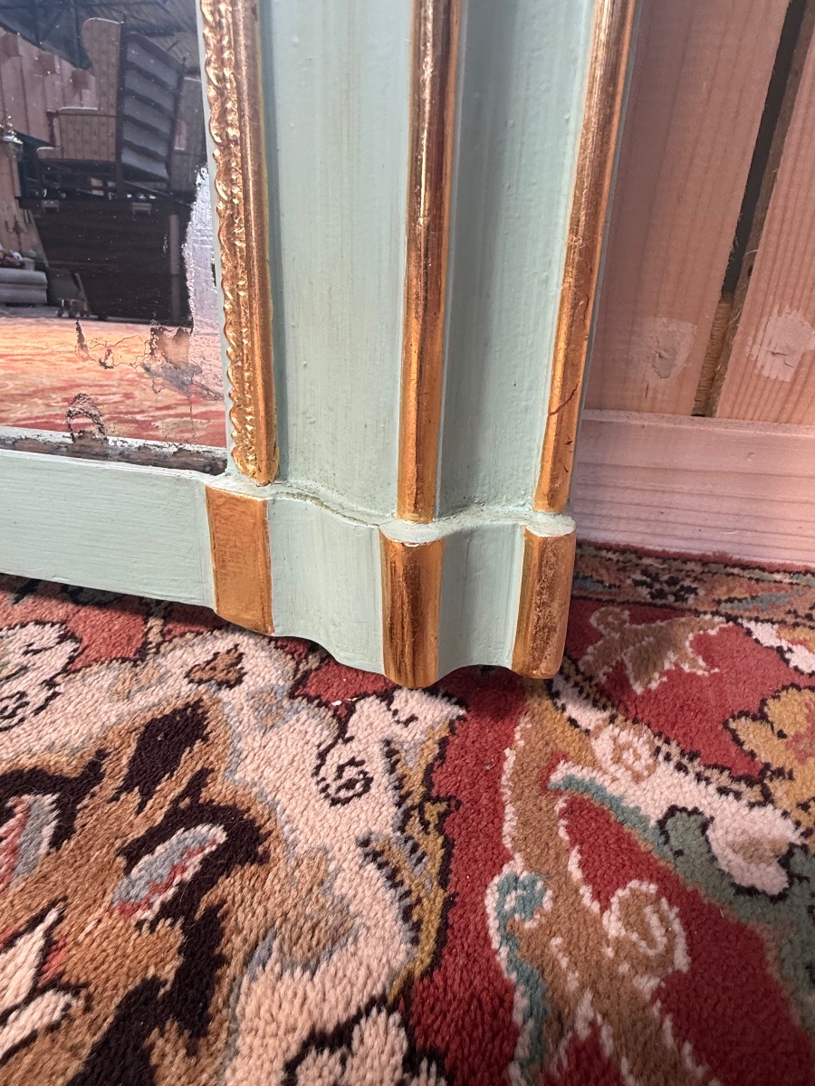 Antique Napoleon III-era Mirror, Gilded And Re-chamfered -photo-1