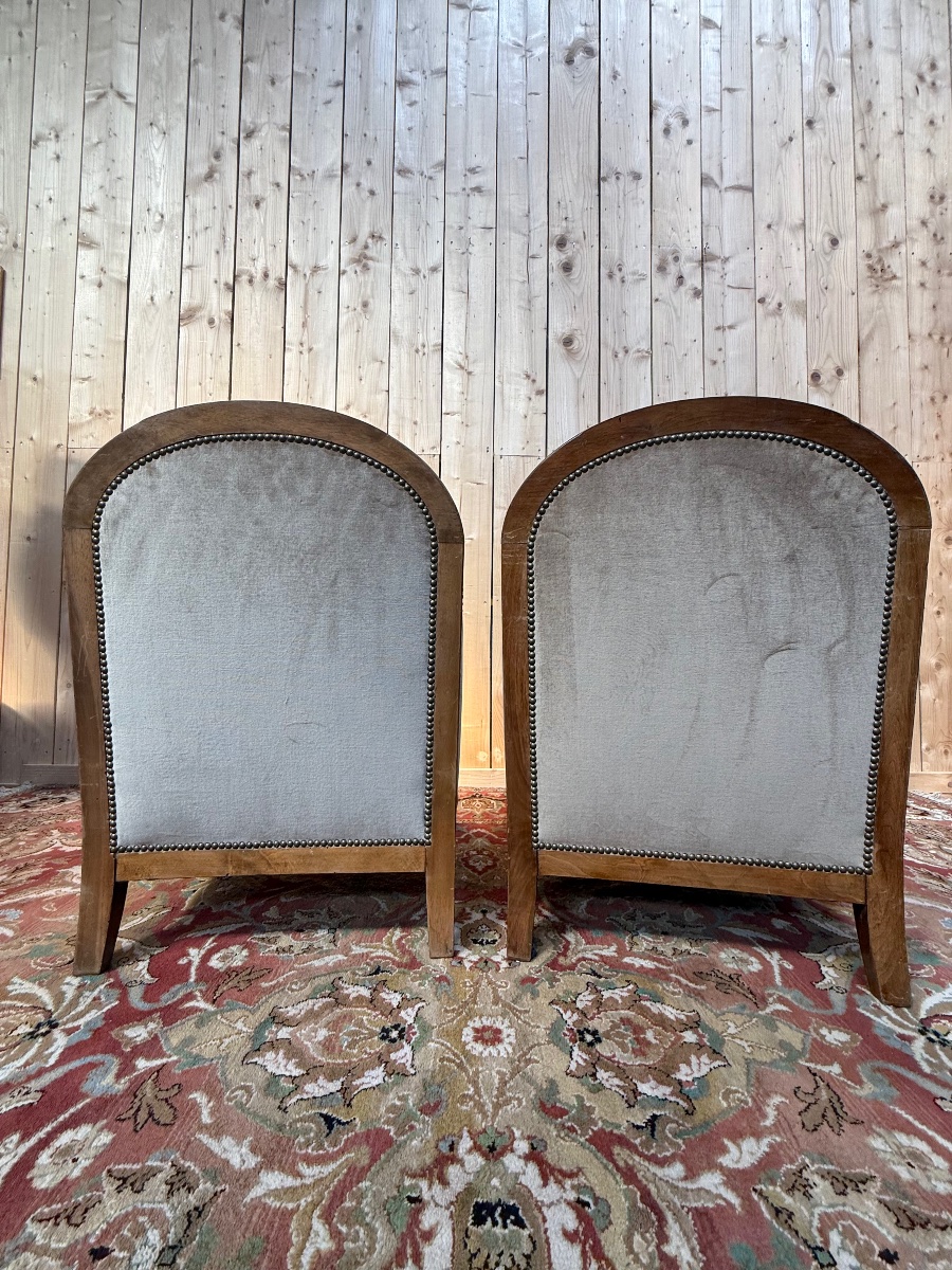 Paire de fauteuils - bergères d'époque Art Déco -photo-3