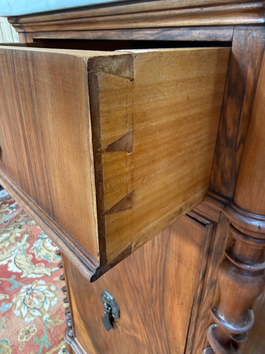 Pair Of Restoration/charles X-style Bedside Tables-photo-2