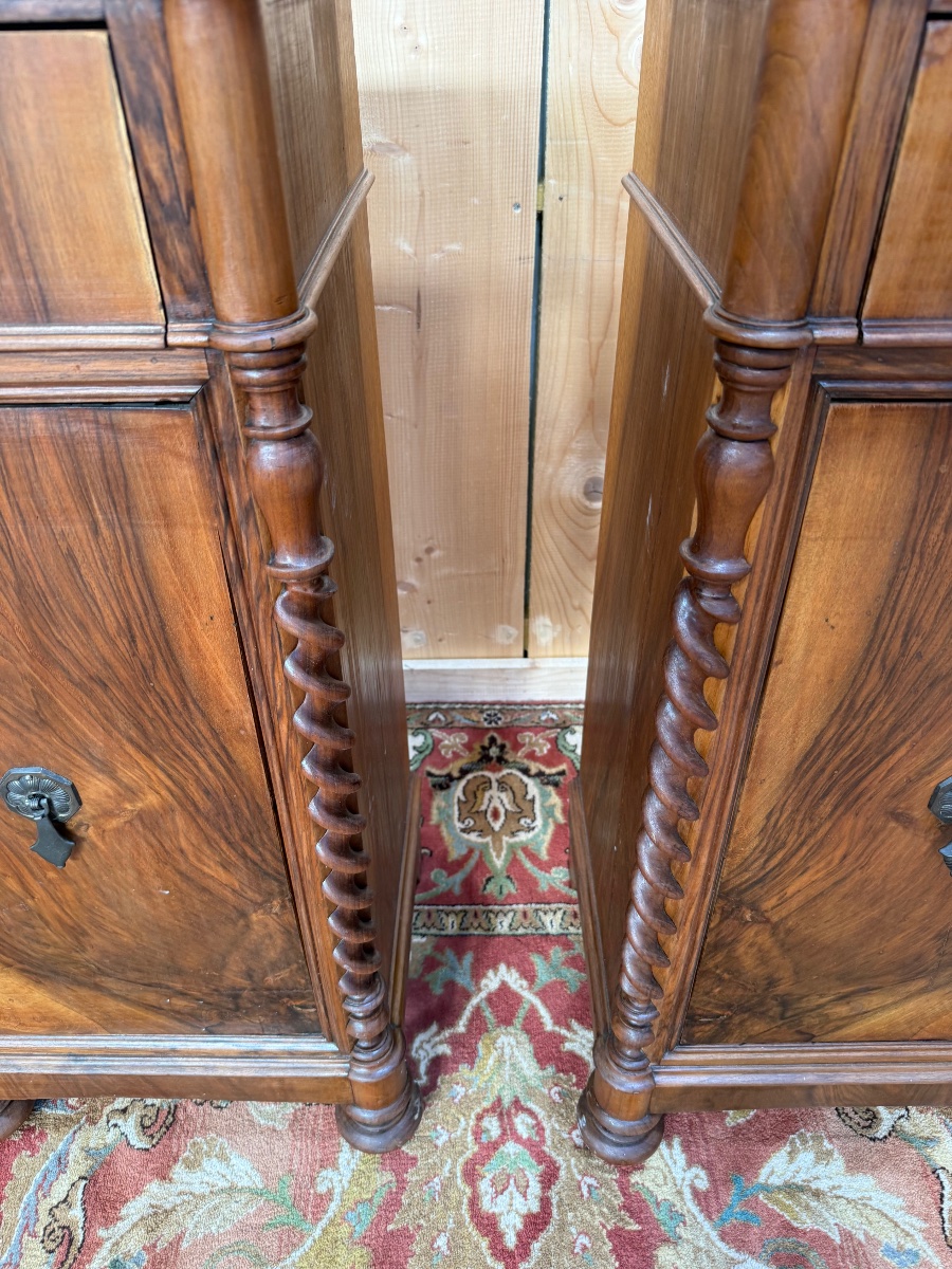 Pair Of Restoration/charles X-style Bedside Tables-photo-2
