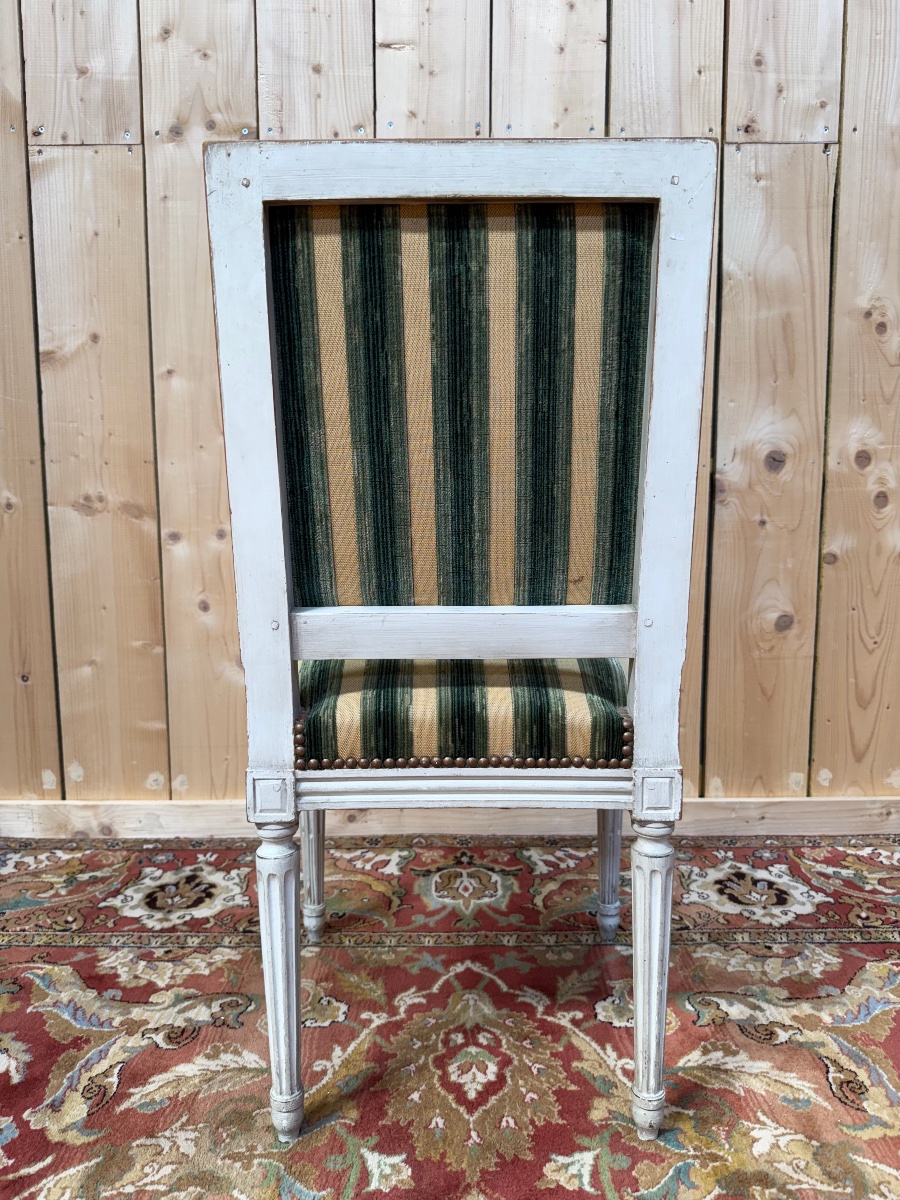 Suite de 6 chaises de style Louis XVI -photo-3