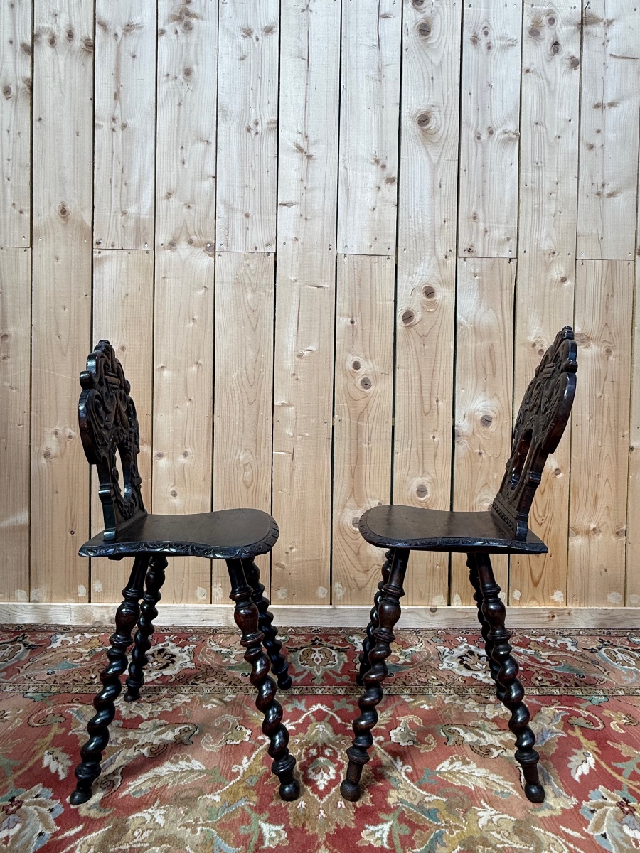 Pair Of Alsatian Chairs -photo-2