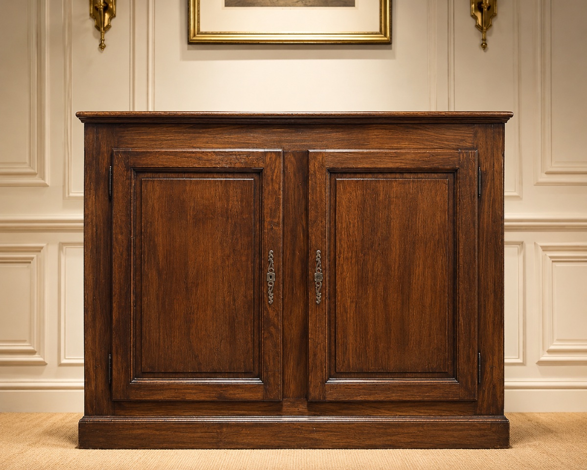 Buffet à plinthe de style Louis XIV -  Meuble de métier en chêne -photo-2