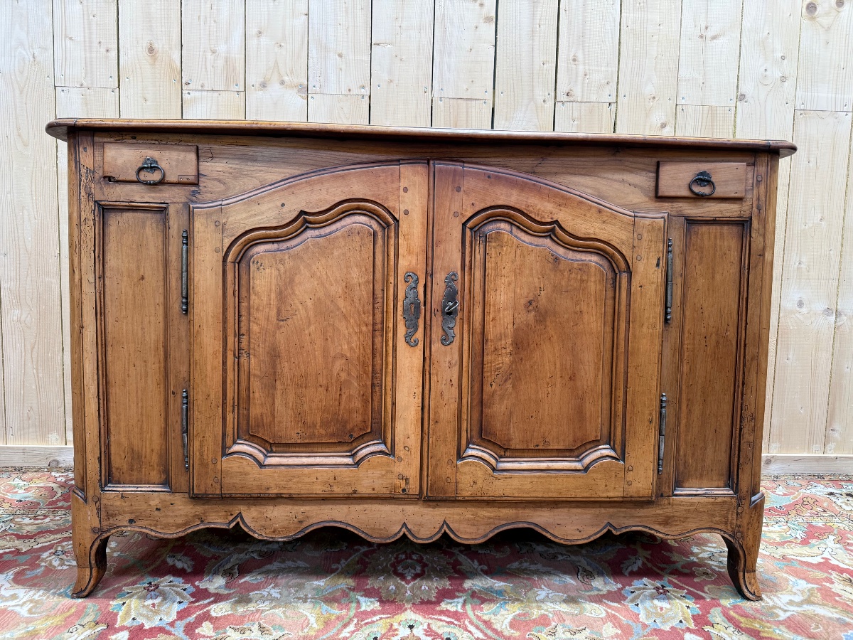 Antique Louis XV-style Sideboard Made Of Cherry Wood -photo-3