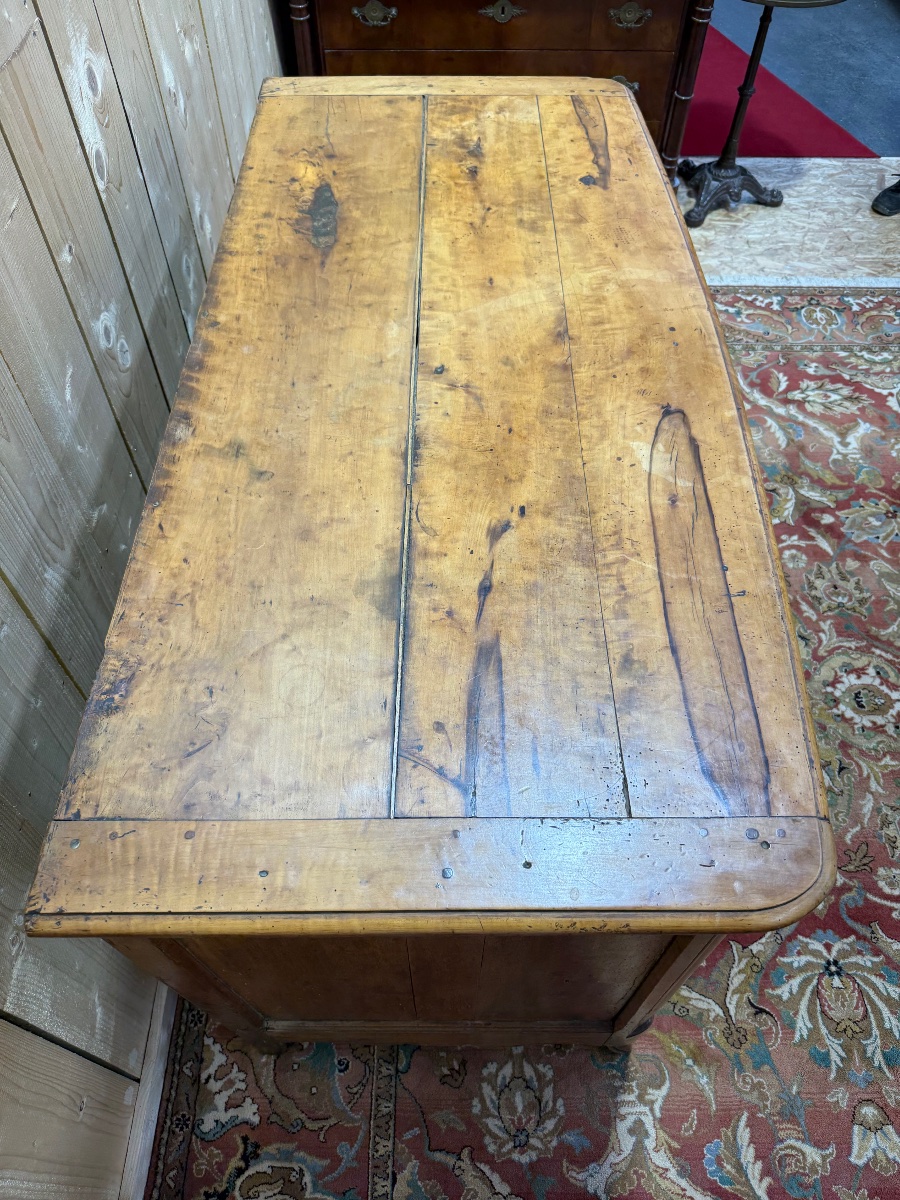 Antique Louis XV-style Sideboard Made Of Cherry Wood -photo-1