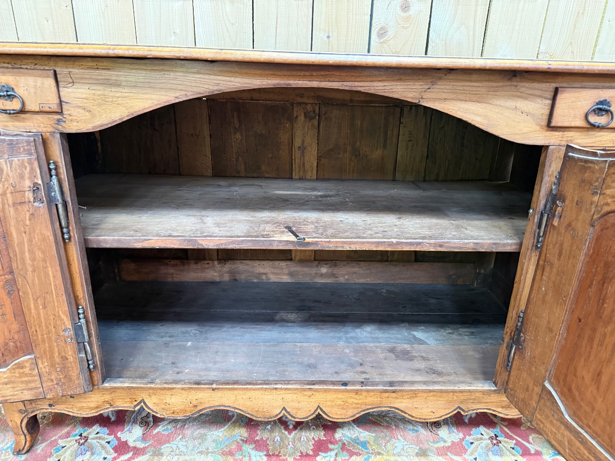 Antique Louis XV-style Sideboard Made Of Cherry Wood -photo-2