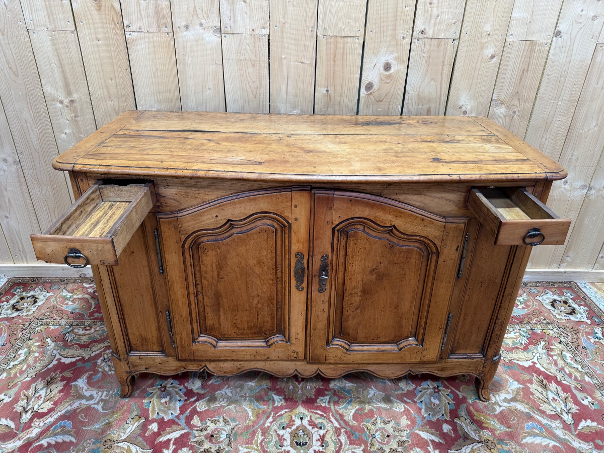 Antique Louis XV-style Sideboard Made Of Cherry Wood -photo-3
