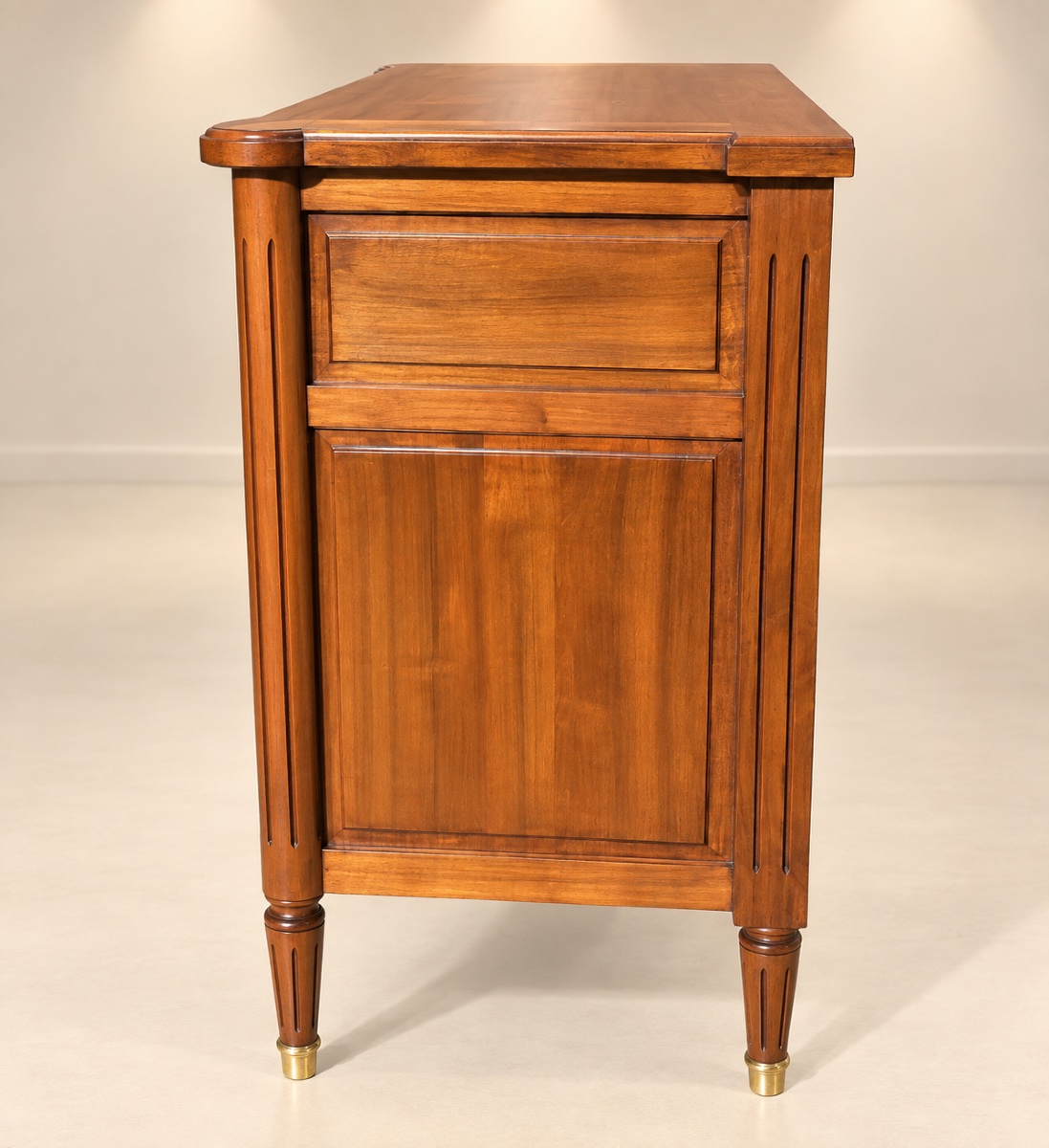 Louis XVI-style Chest Of Drawers Made Of Cherry Wood -photo-4